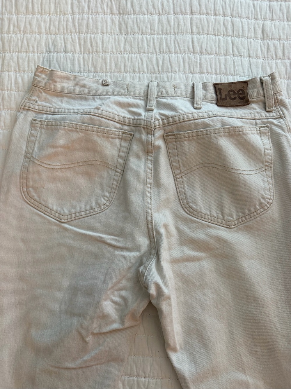 Vintage Lee white/cream Denim Jeans